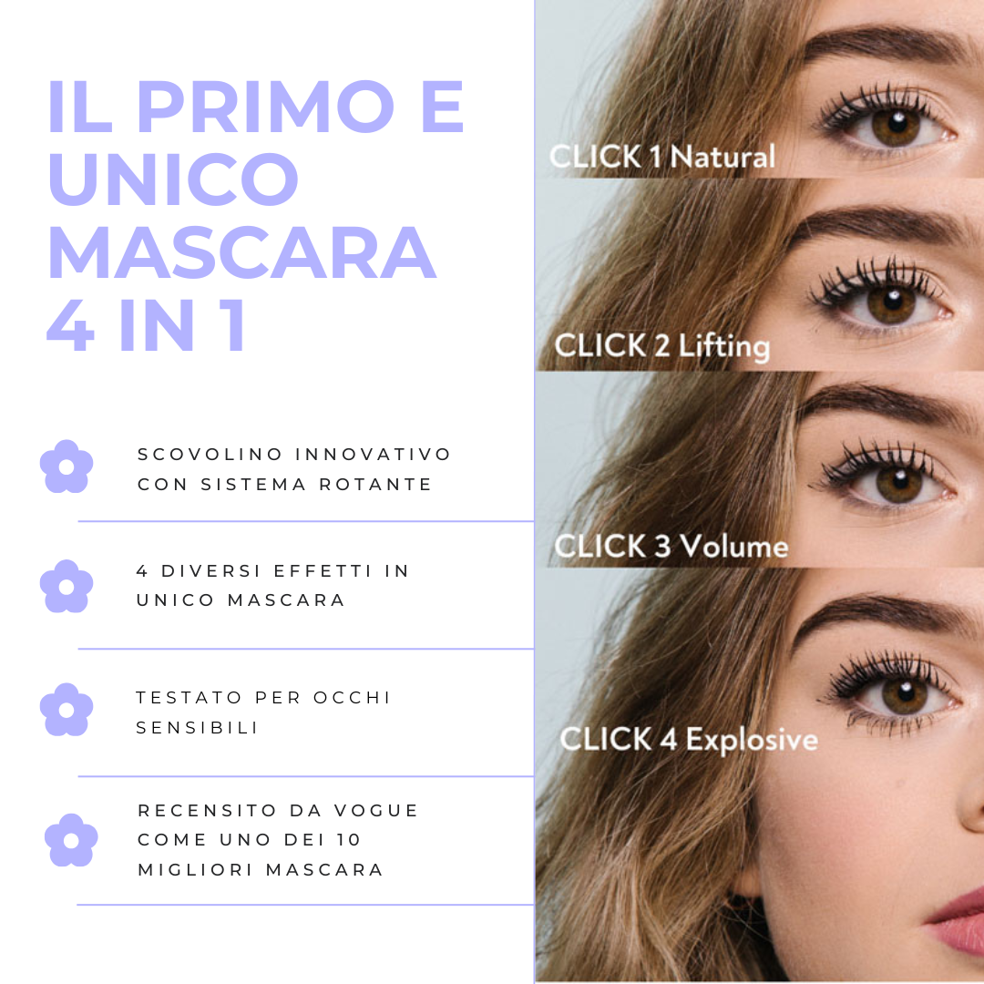MASCARA - 4 IN 1 CLICK&amp;TURN | MILK CHOCOLATE